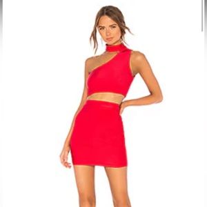 NEW Revolve Superdown Two-Piece Set in Red